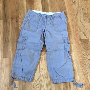 Ann Taylor Loft Cropped Cargo Pants